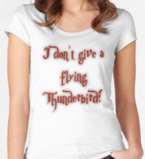 I Don't Give A Flying Thunderbird! Women's Fitted Scoop T-Shirt