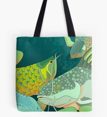 Golden Arowana Tote Bag