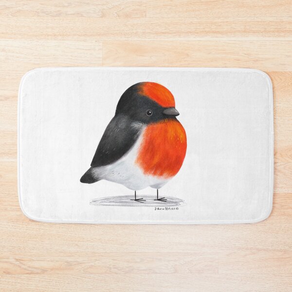 Item preview, Red Capped Robin Bird designed and sold by julianamotzko.