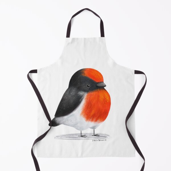 Item preview, Red Capped Robin Bird designed and sold by julianamotzko.