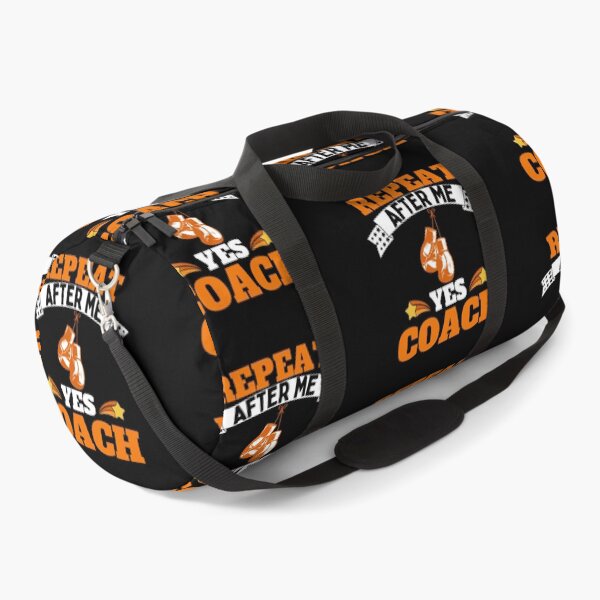 Item preview, Repeat After Me Yes Coach Boxing - Orange White - Funny Sports designed and sold by GymWearDepot.