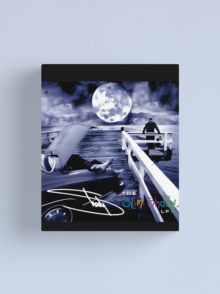 The Slim Shady LP album with moon Canvas Print for Sale by BettinaBrandl