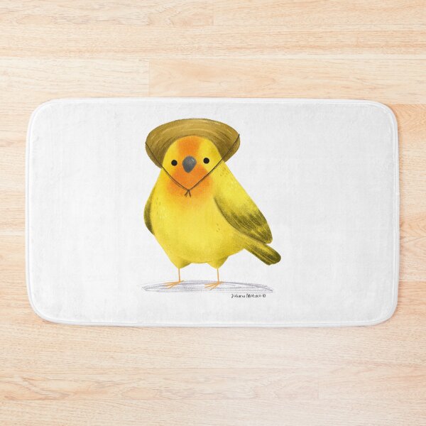 Item preview, Saffron Finch Bird with hat designed and sold by julianamotzko.
