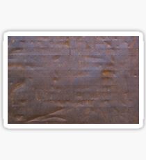 Rusty Iron Texture Background Sticker