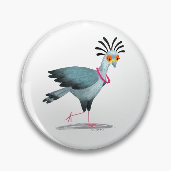 Item preview, Secretary Bird with necklace designed and sold by julianamotzko.