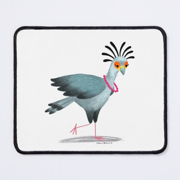Item preview, Secretary Bird with necklace designed and sold by julianamotzko.