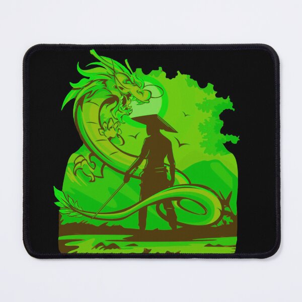 Item preview, Green Anime Samurai and Dragon design designed and sold by Dven-Clothes.