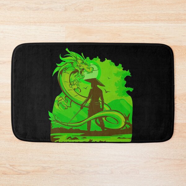 Item preview, Green Anime Samurai and Dragon design designed and sold by Dven-Clothes.