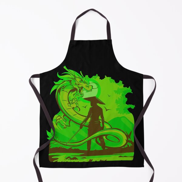 Item preview, Green Anime Samurai and Dragon design designed and sold by Dven-Clothes.