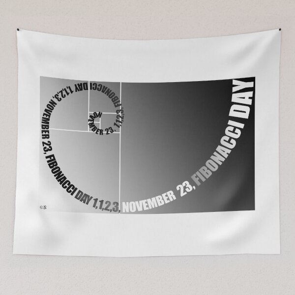 Item preview, Fibonacci Day, 1,1,2,3, November 23  designed and sold by SymbolGrafix.
