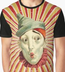 Zirkusclown mit grünem Hut Grafik T-Shirt