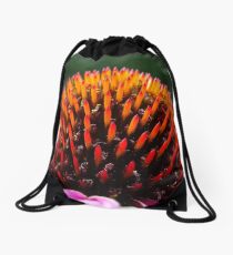 Echinacea Purpurea Drawstring Bag