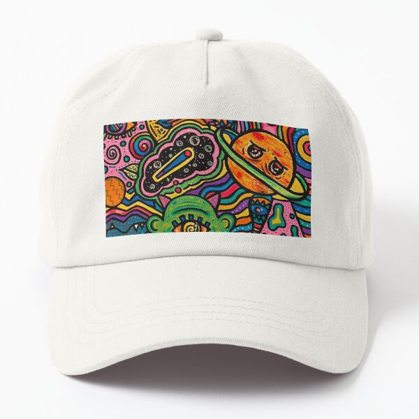 LSD Acid Psychedelic Hippie Tripping Embroidered Snapback Hat