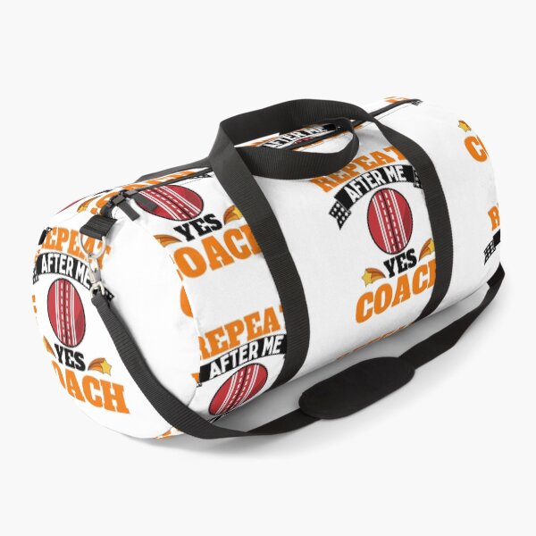 Item preview, Repeat After Me Yes Coach Cricket - Orange Black - Funny Sports designed and sold by GymWearDepot.
