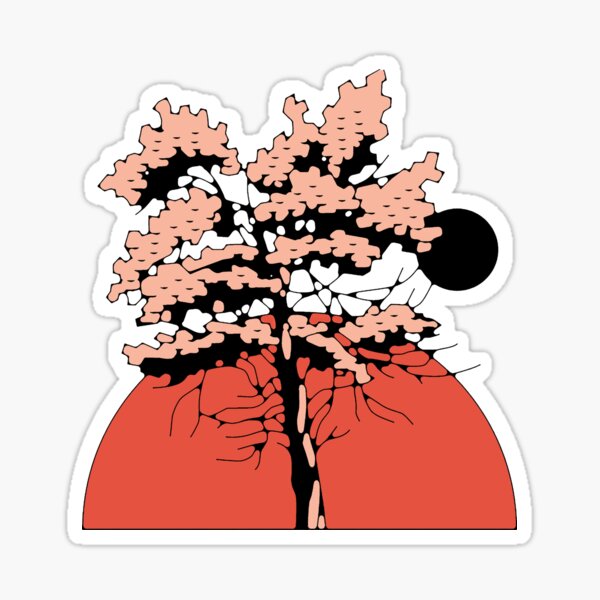 "tree art" Sticker for Sale by rotibakaro Redbubble