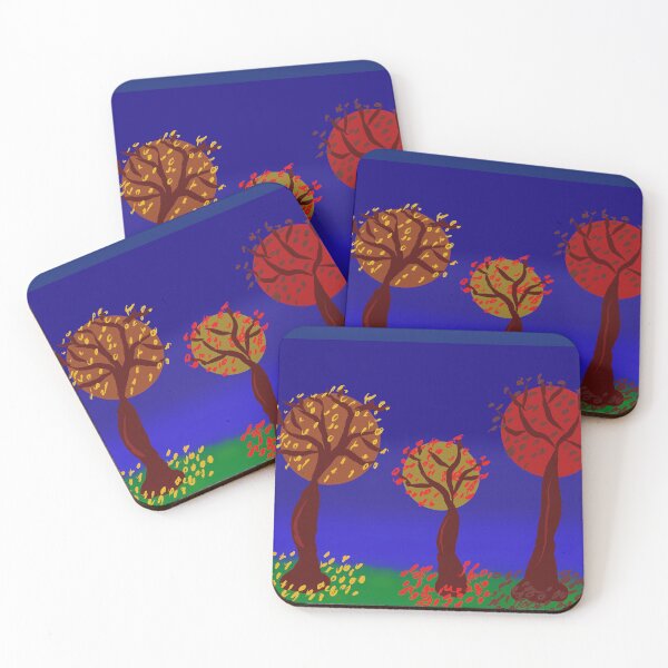 Item preview, Autumn Abstract Trees designed and sold by ColourTrips.