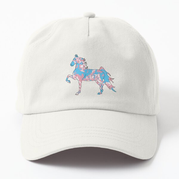 Aperçu de l'œuvre Swirly Saddlebred Trot Rose Blanc Bleu créée et vendue par theaadesigns.