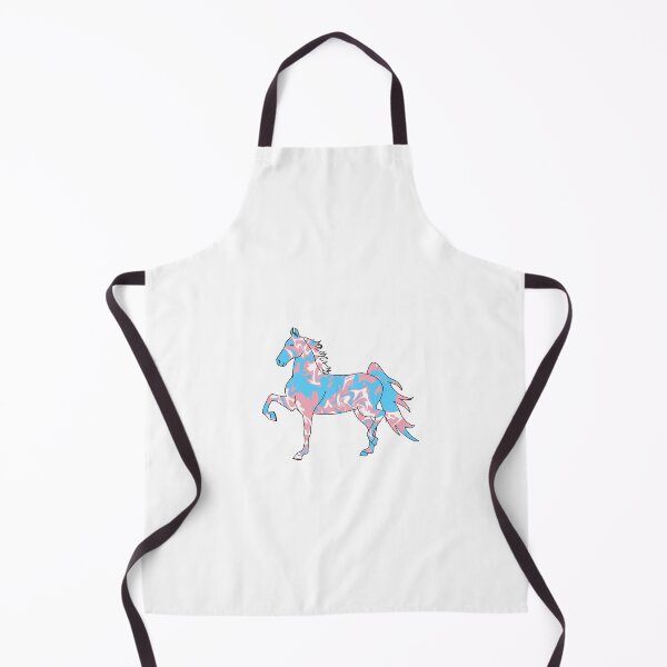 Item preview, Swirly Saddlebred Trotting Pink White Blue designed and sold by theaadesigns.