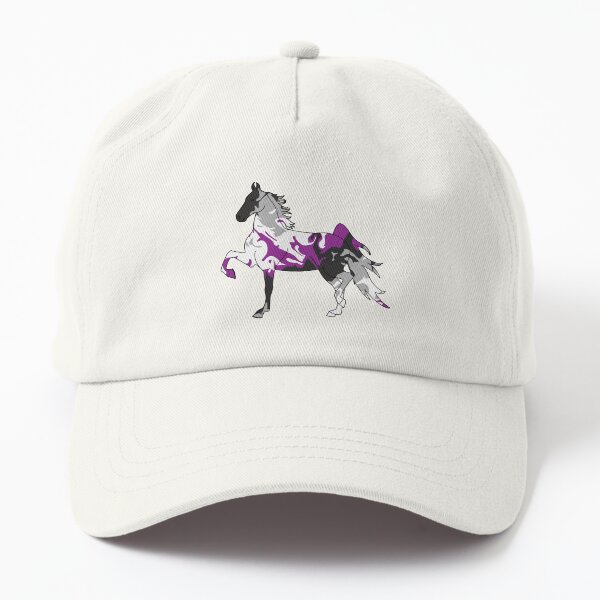 Aperçu de l'œuvre Swirly Saddlebred Trot Noir Gris Blanc Violet créée et vendue par theaadesigns.