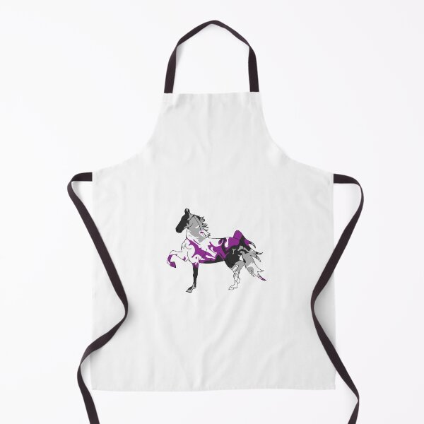 Item preview, Swirly Saddlebred Trotting Black Gray White Purple designed and sold by theaadesigns.