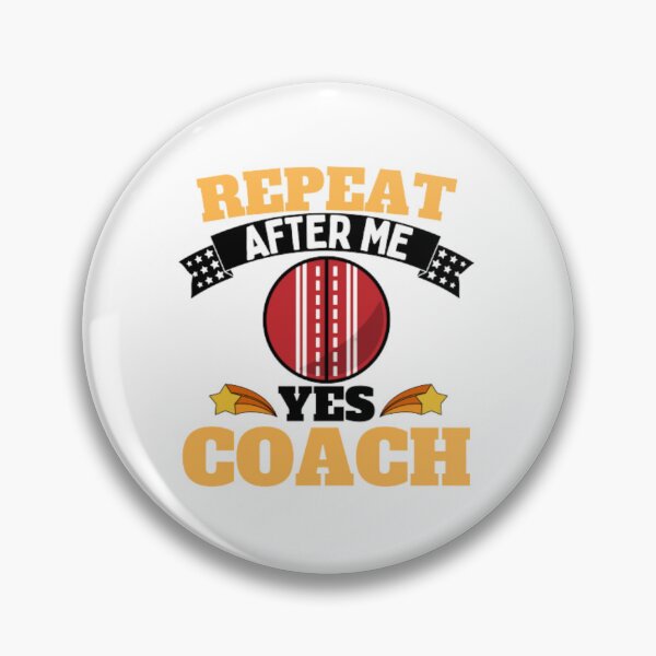 Artikelvorschau, Wiederholen Sie After Me Yes Coach Cricket - Gelb Schwarz - Funny Sports entworfen und verkauft von GymWearDepot.