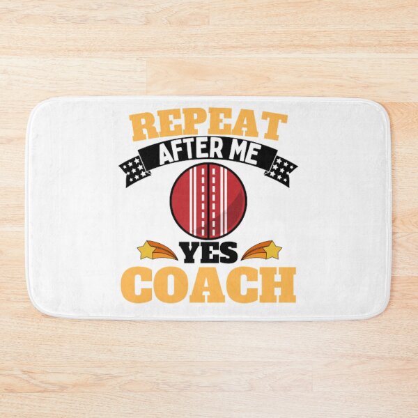 Artikelvorschau, Wiederholen Sie After Me Yes Coach Cricket - Gelb Schwarz - Funny Sports entworfen und verkauft von GymWearDepot.