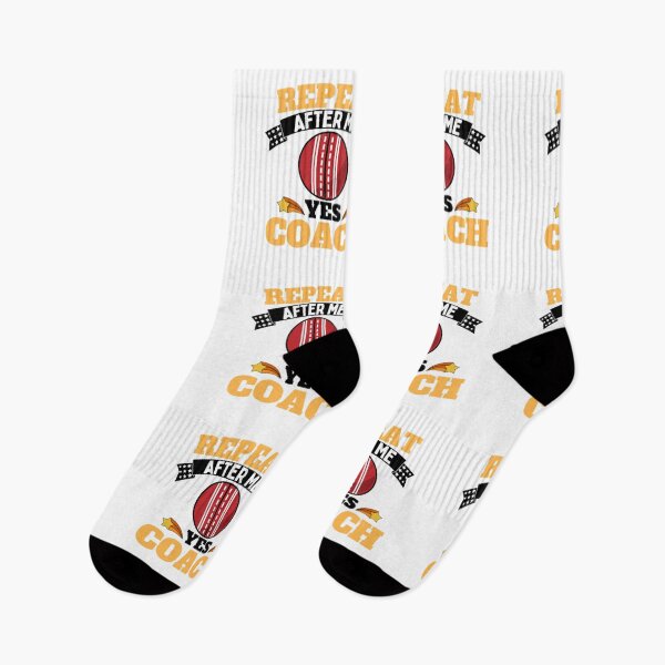 Item preview, Repeat After Me Yes Coach Cricket - Yellow Black - Funny Sports designed and sold by GymWearDepot.