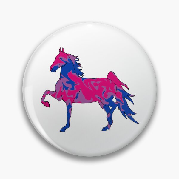 Item preview, Swirly Saddlebred Trotting Pink Purple Blue designed and sold by theaadesigns.