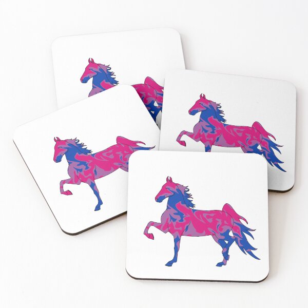 Item preview, Swirly Saddlebred Trotting Pink Purple Blue designed and sold by theaadesigns.