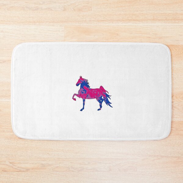 Item preview, Swirly Saddlebred Trotting Pink Purple Blue designed and sold by theaadesigns.