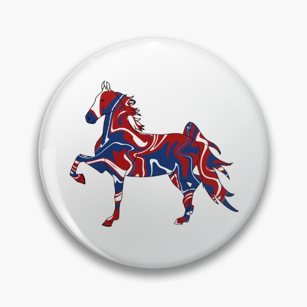 Item preview, Swirly Saddlebred Trotting Red White and Blue designed and sold by theaadesigns.
