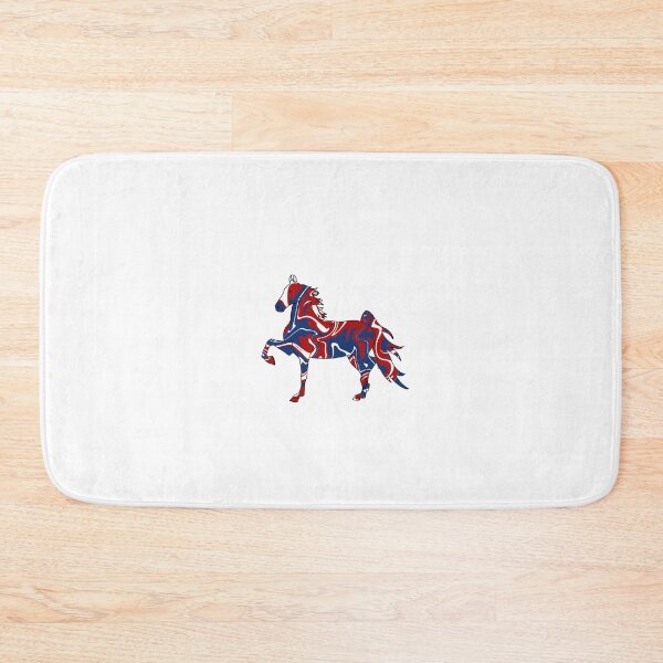 Item preview, Swirly Saddlebred Trotting Red White and Blue designed and sold by theaadesigns.