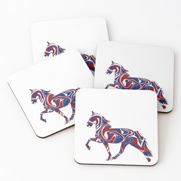 Item preview, Whirly Walking Horse Red White and Blue designed and sold by theaadesigns.