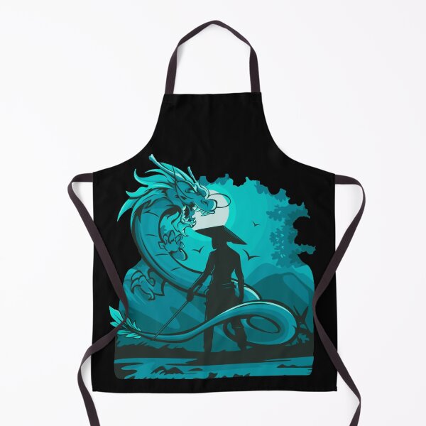 Item preview, Turquoise Anime Samurai and Dragon design designed and sold by Dven-Clothes.