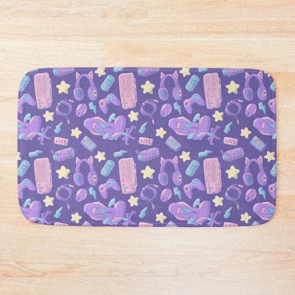 Item preview, Purple Gamer Equipment surface pattern design designed and sold by Cauliflander.