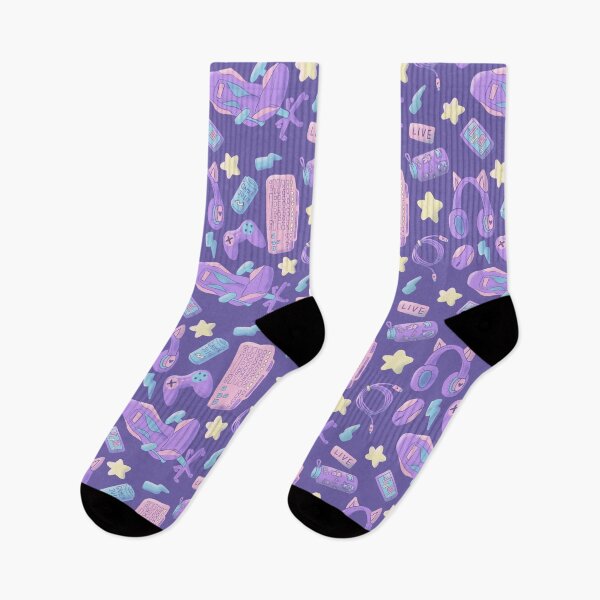 Item preview, Purple Gamer Equipment surface pattern design designed and sold by Cauliflander.
