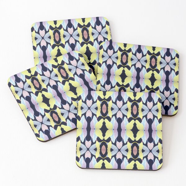 Item preview, Feather Pattern Created by Colored Pencils and Cut Paper Digitally Rendered in a Repeating Design designed and sold by AliCatOriginals.