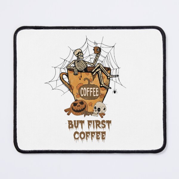 Item preview, Skeleton Dead Inside But First Coffee designed and sold by joseech.