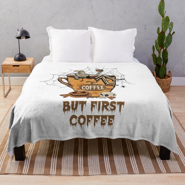 Item preview, Skeleton Dead Inside But First Coffee   designed and sold by joseech.