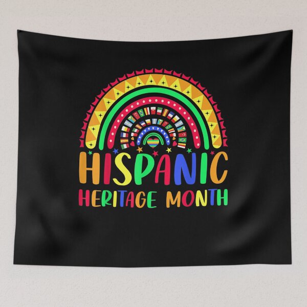 Item preview, National Hispanic Heritage Month Rainbow All Countries Flags designed and sold by Theodorefletche.