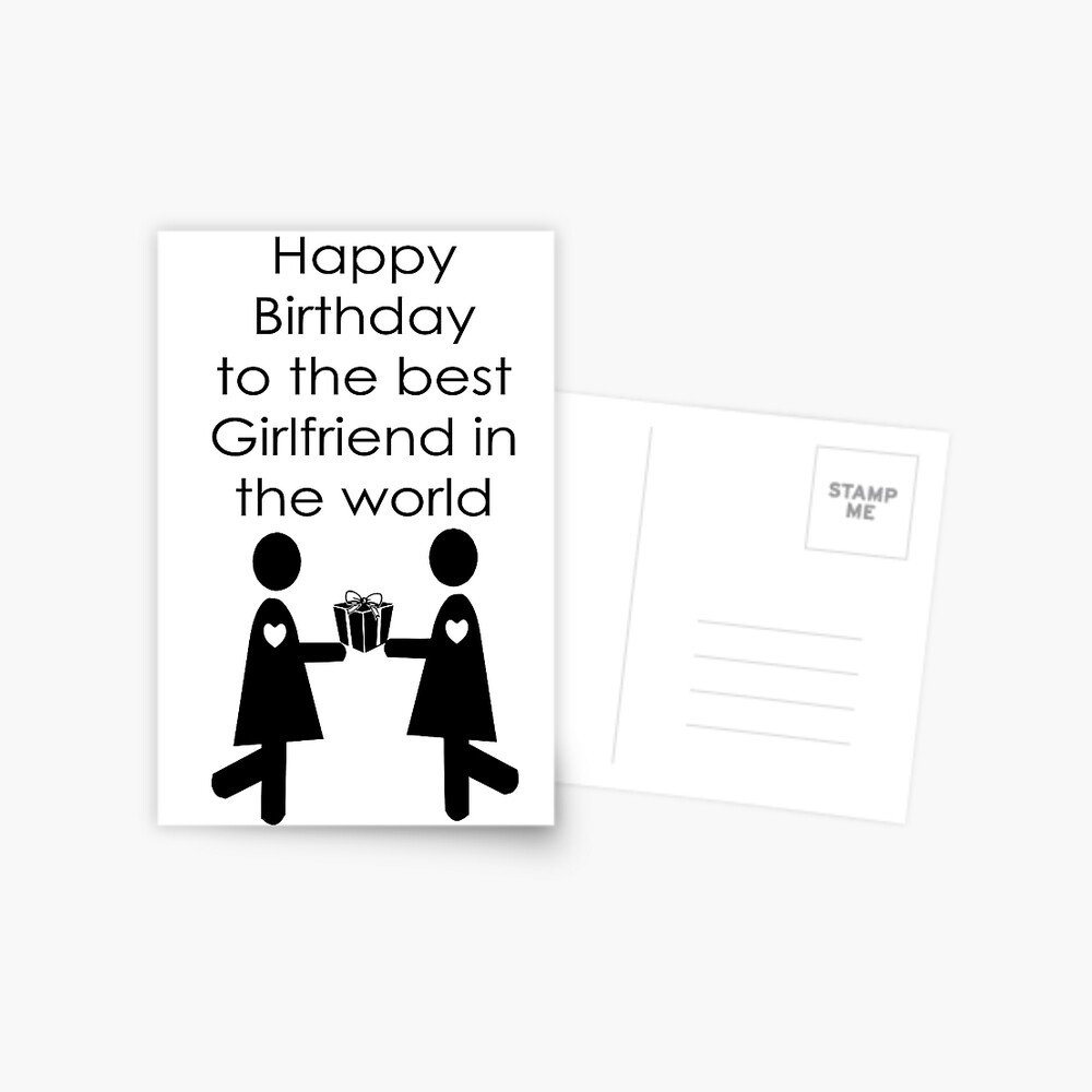 Happy Birthday to the best Girlfriend - Greeting Card - from Bent  Sentiments Lesbian Interest