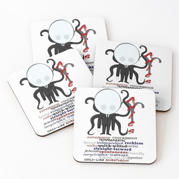 Item preview, Zodiac Aries Horror Monster- funny, cute, march, april, zodiac, sign, horoscope, creepypasta, horror, thriller, traits, tentacles, aries, scary, killers, fiction designed and sold by Bruh-llc.
