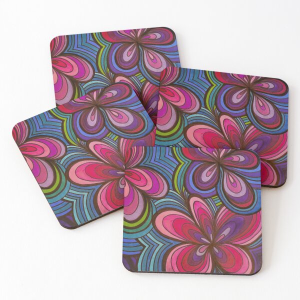 Item preview, Retro Flowers 2 designed and sold by Sarah Kurdila.