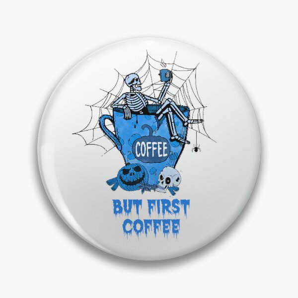 Item preview, Dead Inside Skeleton But First Coffee  designed and sold by joseech.