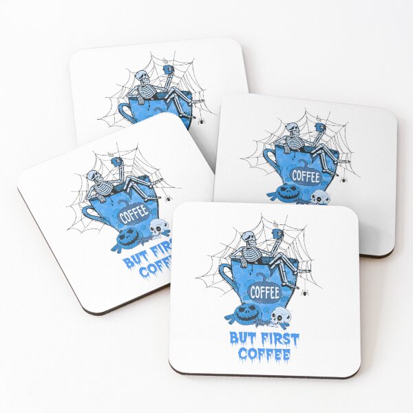 Item preview, Dead Inside Skeleton But First Coffee  designed and sold by joseech.