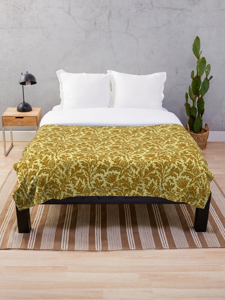 King size mustard discount throw