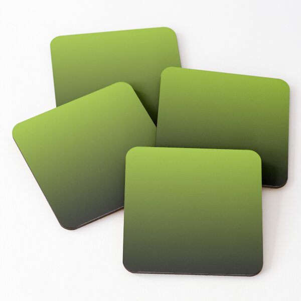 Aperçu de l'œuvre Ombre | Couleurs dégradées | Vert lime et noir | créée et vendue par EclecticAtHeART.