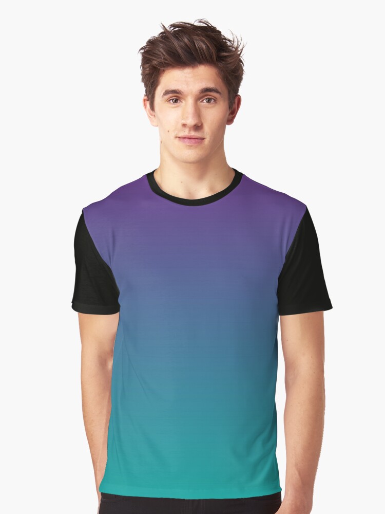 Purple and teal sales graphic tees