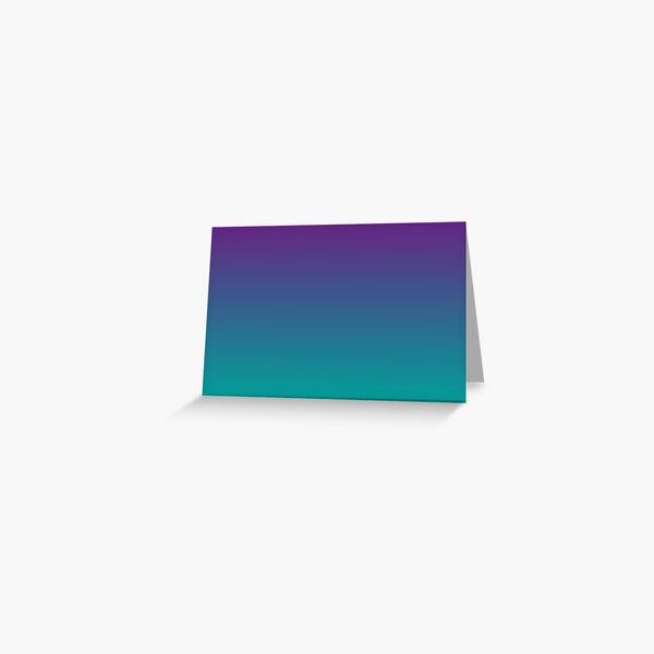 Ombre | Gradient Colors | Purple and Teal | Greeting Card