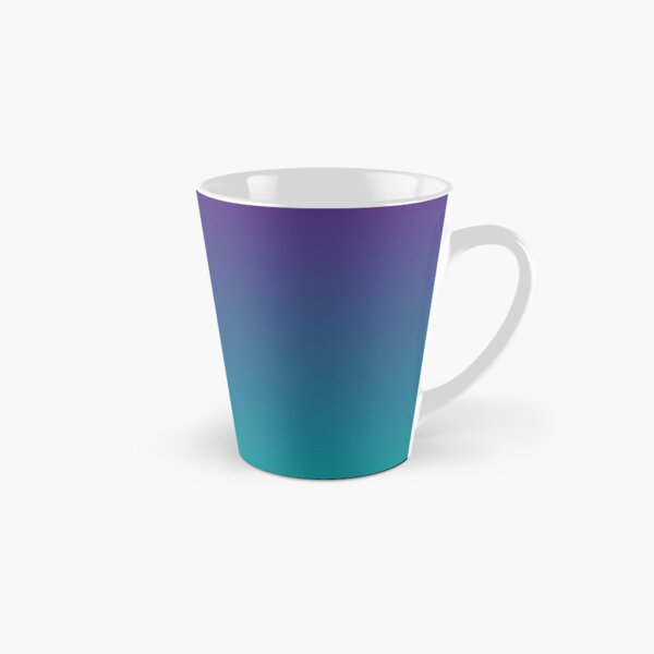Ombre | Gradient Colors | Purple and Teal | Tall Mug